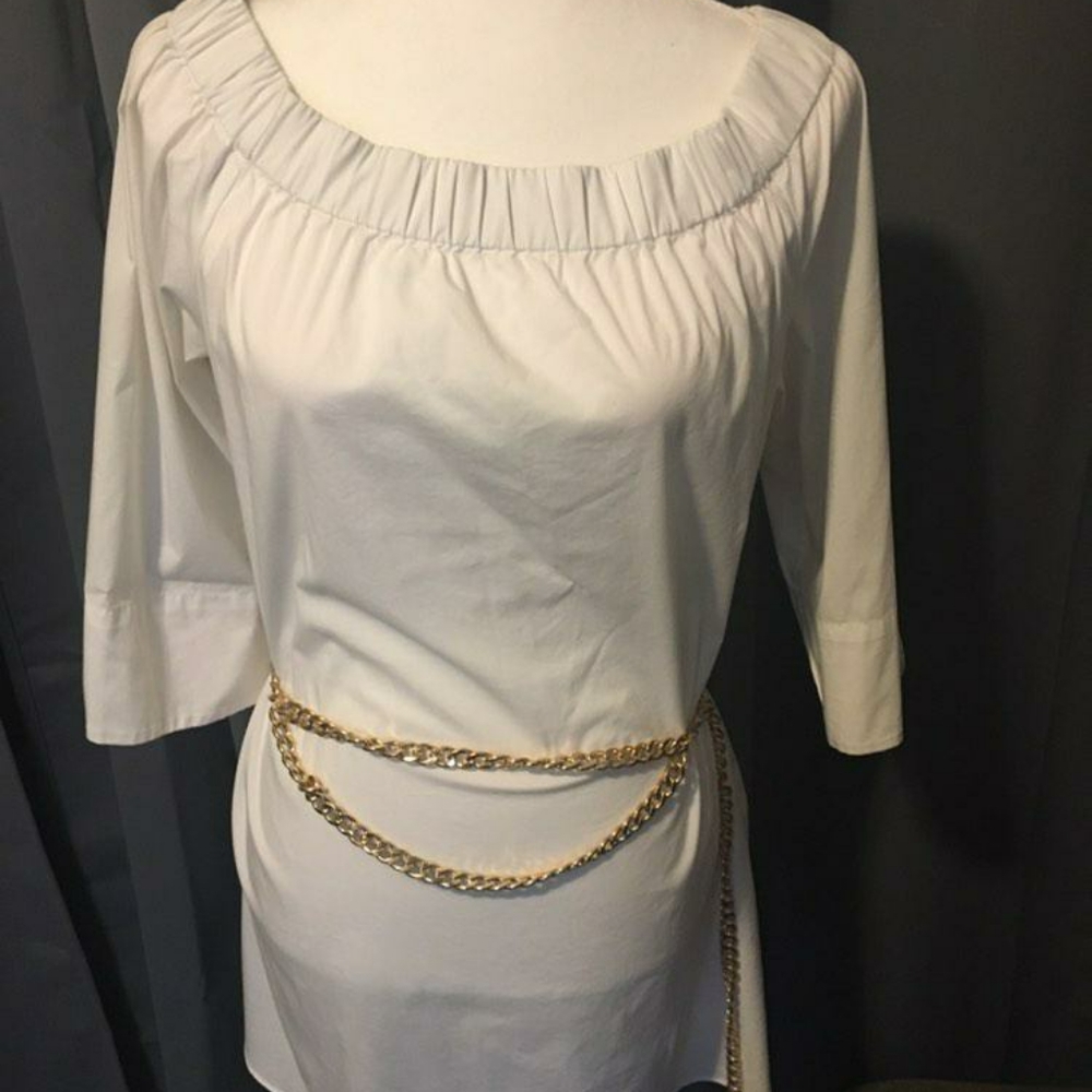 White Off the shoulder blouse